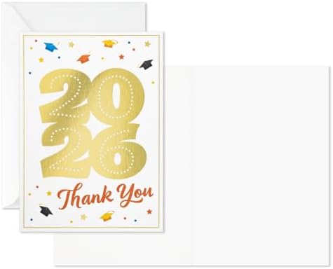 Hallmark Graduation Thank You Cards, Bulk 40-Pack (Class of 2026)