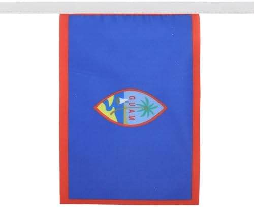 AZ FLAG Guam Bunting 20 ft 20 flags Light Polyester
