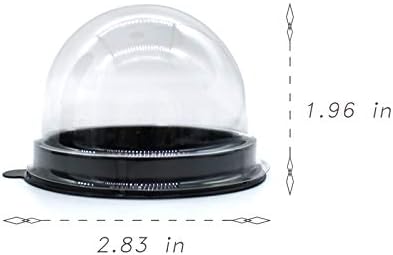 Clear Plastic Mini Cupcake Container,50 PC Desk Pet Containers