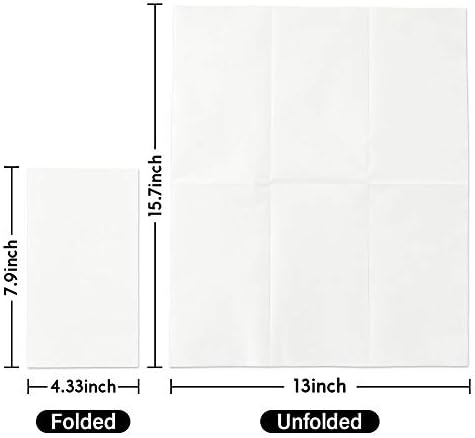 Vplus 400 Pack Paper Napkins, Soft Disposable Dinner Napkins, 3 Ply, White