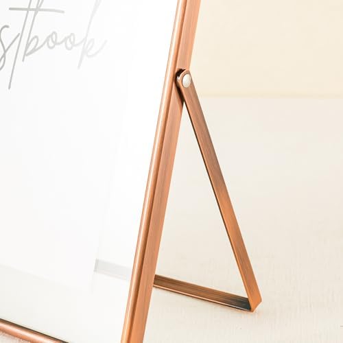 Calculs Audio Guest Book Sign, Copper 8x10 Floating Picture Frame