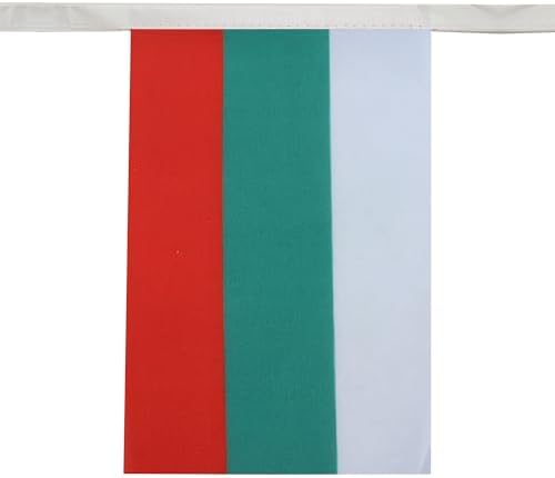 AZ FLAG Bulgaria Bunting 20 ft 20 flags Light Polyester
