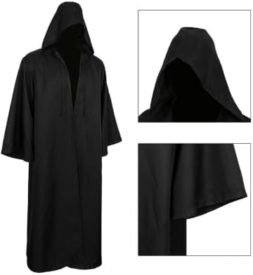 GOLDSTITCH Men Hooded Robe Cloak Knight Fancy Cool Cosplay Costume