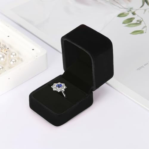KUKUVR 2 Pieces Small jewelry Wedding Ring Gift Box for Proposal