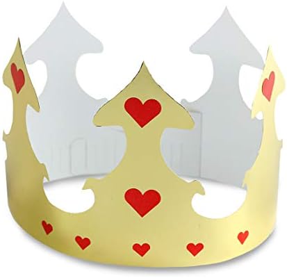 Hygloss Gold Paper Crowns 12 Pack - Paper Crowns for Kids to Decorate - Craft Activity - Blank Crown for Adults - Perfect for Parties, Celebrations - DIY Crown Crafts