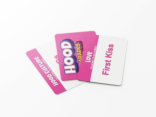 Hood Charades : Girls Night Edition High-Energy Card Game Built for Besties, and Nonstop Laughter; Culture Clues for Girls’ Night, Brunch Vibes, After-Dinner Laughs, Staycations, and Cozy Kickbacks