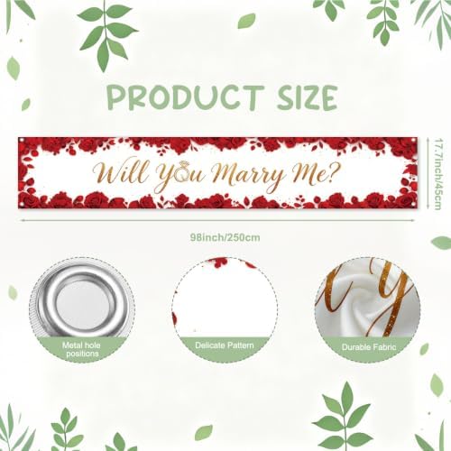 Will You Marry Me Wedding Decor Banner Marriage Proposal Decorations