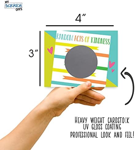 Make Your Own DIY Scratch Off ScratchNotes 20 Pack 3x4 Note Cards & Stickers Random Acts of Kindness