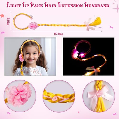 Meland Light Up Princess Dress for Girls Ages 3-10, Halloween Costume Party