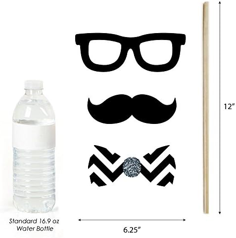 Wedding Anniversary Photo Booth Prop Kit, DIY Cardstock Props - 20pc