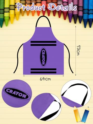 Teenyyou Crayon Costume with Apron and Cone Hat Adult