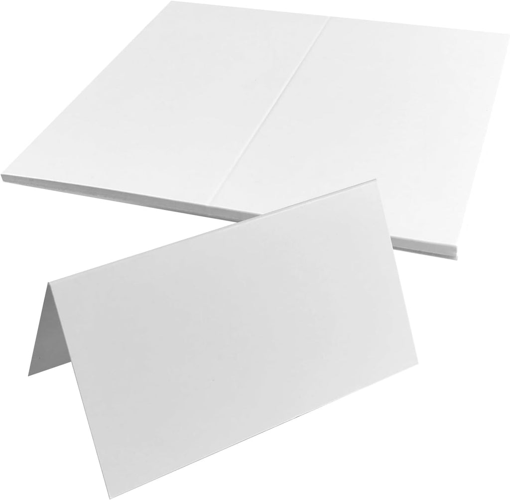70 Pcs 2 x 3.5 Inch White Place Cards, Food Labels for Party Buffet