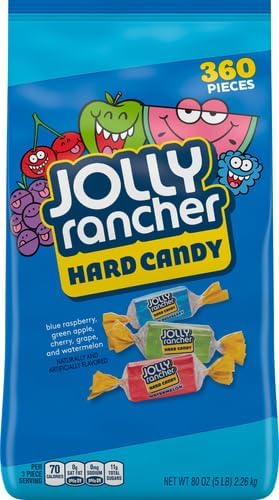 JOLLY RANCHER Assorted Fruit Flavored Hard Candy Bulk Bag, 5 lb (Pack of 2)