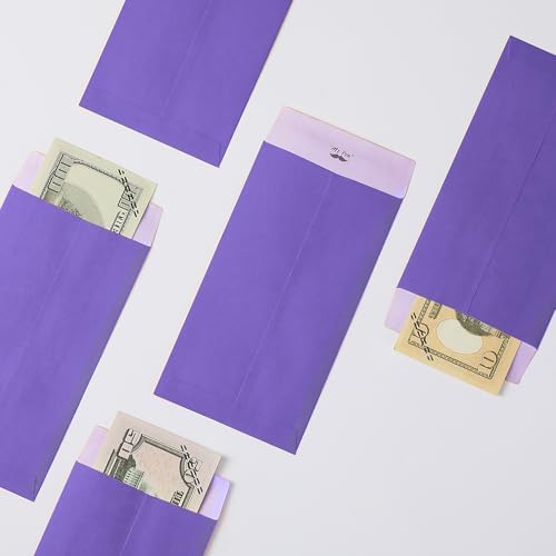 Mr. Pen- Money Envelopes for Cash, 6.5" x 3.5", 100 Pack, Kraft Paper | Self-Adhesive Bulk Cash Envelopes for Budgeting, Money and Coin Saving, Check, Budget, Small Item Organizing