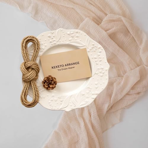 Light Beige Cheesecloth Table Runner 120 Inches Fall Party Home Decorations