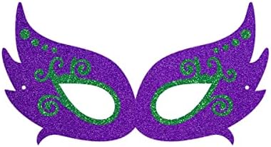 YVAINE 12 Pieces Mardi Gras Masks Carnival Masquerade Party Decorations New Orleans Masks for Mardi Gras Party Photo Booth Prop