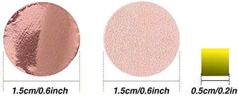 TecUnite Rose Gold Confetti Tissue Table Confetti, 1.5 cm