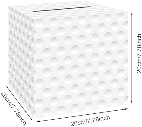 Golf Card Box Sports Party Favors Post Box Cardboard Receiving Money Holder for Golf Theme Wedding Reception, Baby Showers, Anniversary, Birthday Party, Graduation Table Centerpiece Decorations