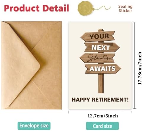 Happy Retirement Card Gift for Men Women