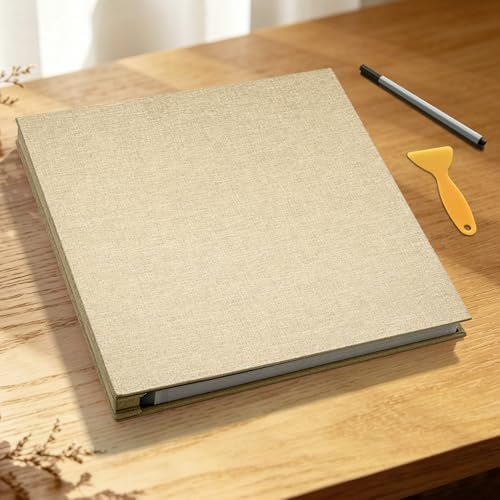 Large Photo Album Self Adhesive Scrapbook, 30 Sheets/ 60 Pages Photo Book for 4x6, 5x7, 8x10 Pictures, DIY Album for Birthday Gifts for Women Mom Wedding Baby Family Travel