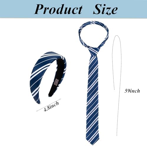 Halloween Wizard Costume Accessories Adult Headband Tie Blue