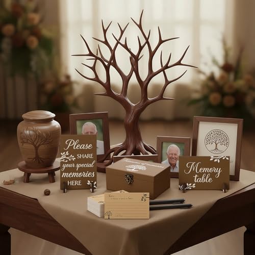 Gilprop 112 Pcs Share a Memory Cards for Celebration of Life, Tree
