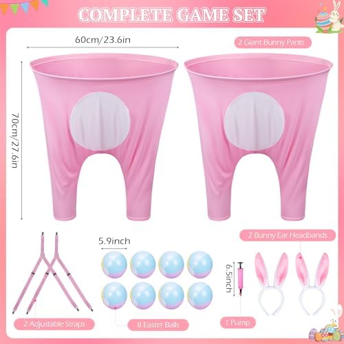 Easter Games for Kids, Funny Bunny Pants Tossing Game, Ages 4–8