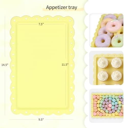 NWK 5-Piece Cupcake Stand & Appetizer Trays Set (Colorful)