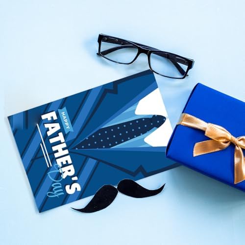 HADDIY Bulk Father's Day Cards,12 Set Happy Dad Greeting Cards for Decor