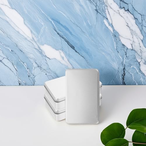 Homoyoyo 3pcs Metal Tins with Lid Rectangular Cookie Storage Boxes for Treats for Travel Organizing Items Versatile Metal Containers Sleek Design Silver