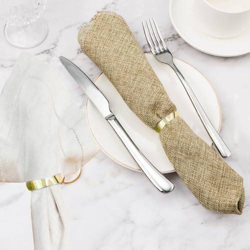 Gold Napkin Rings-20 Pcs Stainless Steel Napkin Rings