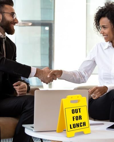 Out for Lunch Office Desk Decor Sign Lunchtime Lunch Break Reminder Sign