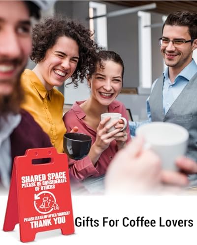 Break Room Decor Shared Space Rules Sign for Office Kitchen Bathroom