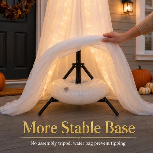 Halloween Decorations Outdoor 3 Pack Lighted Ghost-Family with Timer Remote
