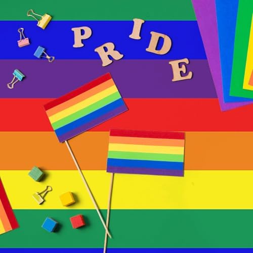 3 Pieces 54 x 108 Inches Rainbow Plastic Tablecloth, Disposable Rectangle Pride Striped Table Covers for LGBTQ Events, Wedding Decorations, Pride Month, Summer Picnic, and Birthday Supplies