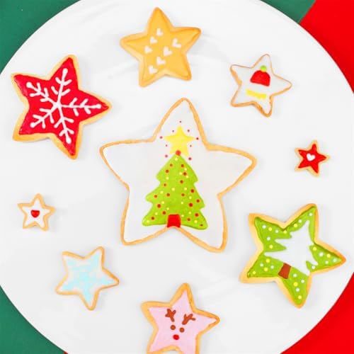 Nifogo Star Cookie Cutters 5 Pcs