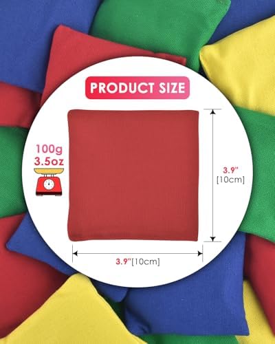 TINDTOP Small Bean Bags for Tossing, Cornhole Outdoor Toss Gaming