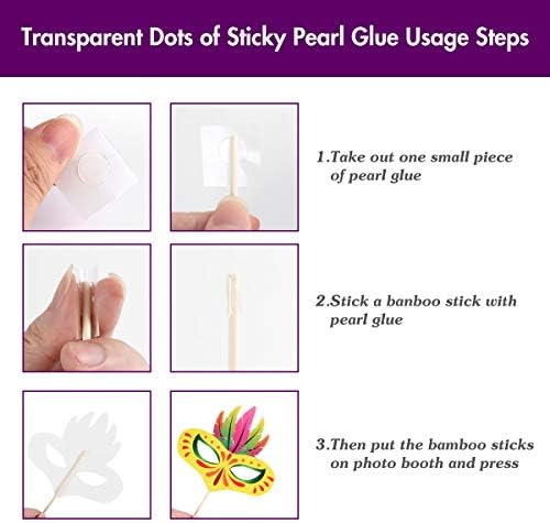24Ct Mardi Gras Party Photo Booth Props - Carnival Birthday Party Decorations Supplies Favors Cosplay Props