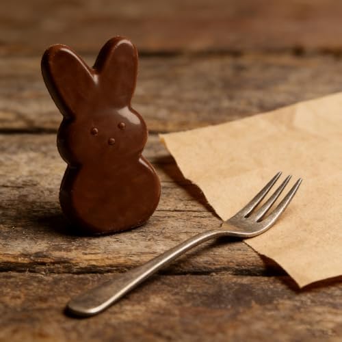 Easter Silicone Molds for Chocolate, 6-Cavity Bunny Shape Chocolate Molds Cute 3D Rabbit Baking Supplies for DIY Cake Decoration, Chocolate, Candy, Jello, Pastry, Muffin, Bread, Ice Cube
