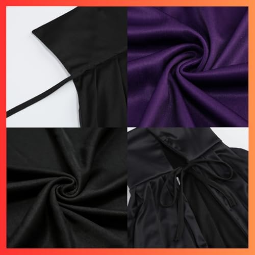 Adult Stand Collar with Hood Reversible Cloak Masquerade Cape for Halloween