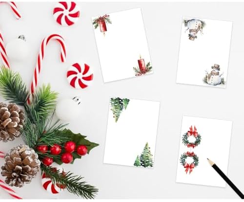 48 Pcs Christmas Buffet Food Labels, Christmas Themed Folded Place Cards and Tent Name Cards for Birthday and Baby Shower Party Table Setting Decorations Supplies (One)