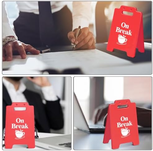 Funny Office Desk Decor Sign On Break Reminder Sign Office Cubicle Decor