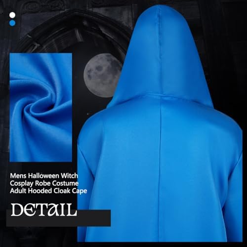 Tunic Hooded Robe Adult Wizard Robes Monk Priest Cloak Halloween Cosplay
