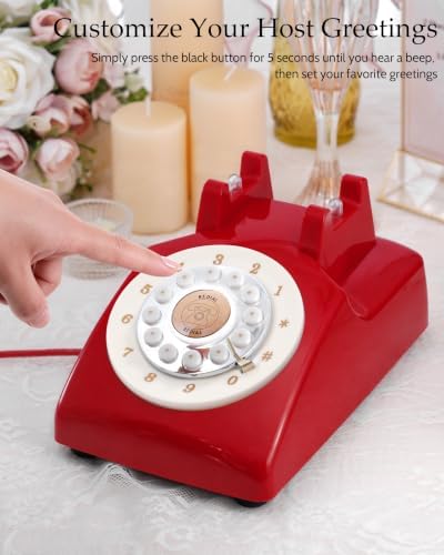 Audio Guest Book Wedding Phone, Retro Guestbook Phone Record Voice Messages