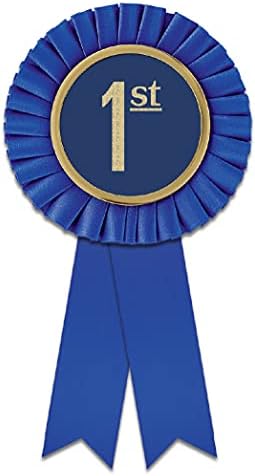 Hodges Badge Company - Genuine Award Ribbon Rosette Set - 1st 2nd 3rd and Honorable Mention - Made in USA