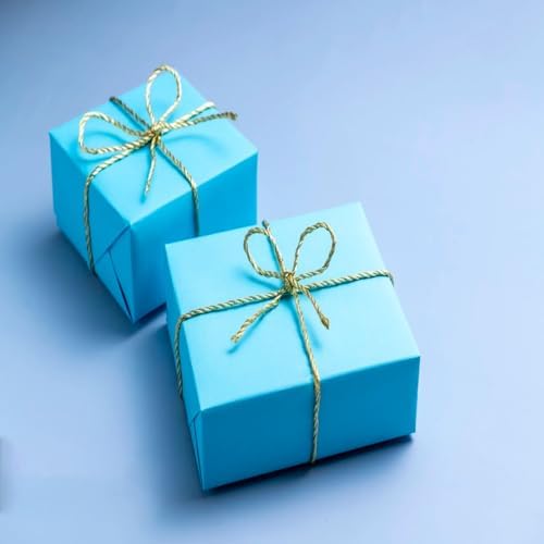Vanhench 17.5"×963" Sky Blue Wrapping Paper Roll