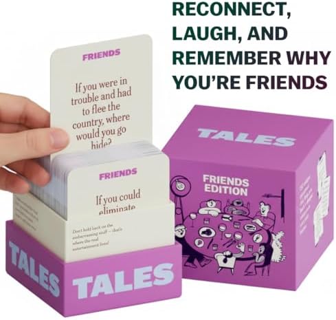 TALES 150 Conversation Cards, Friends Edition, Get to Know Your Friends