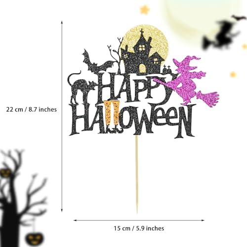 1 Pack Happy Halloween Cake Toppers, Style 1