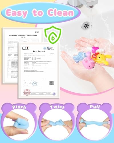 30 Pcs Valentines Squishy Toys, Party Favors for Kids 4-8, Bulk Valentines Day Gifts Non Candy Exchange for Kids Classroom Class School Students, Goodie Bags Stuffers Fidget Toys