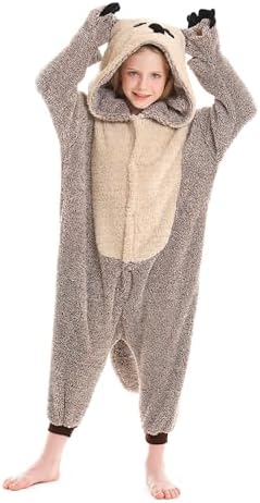 ATOZ Onesie for Kids, Animal Pajamas Halloween Cosplay Costume Girls Boys